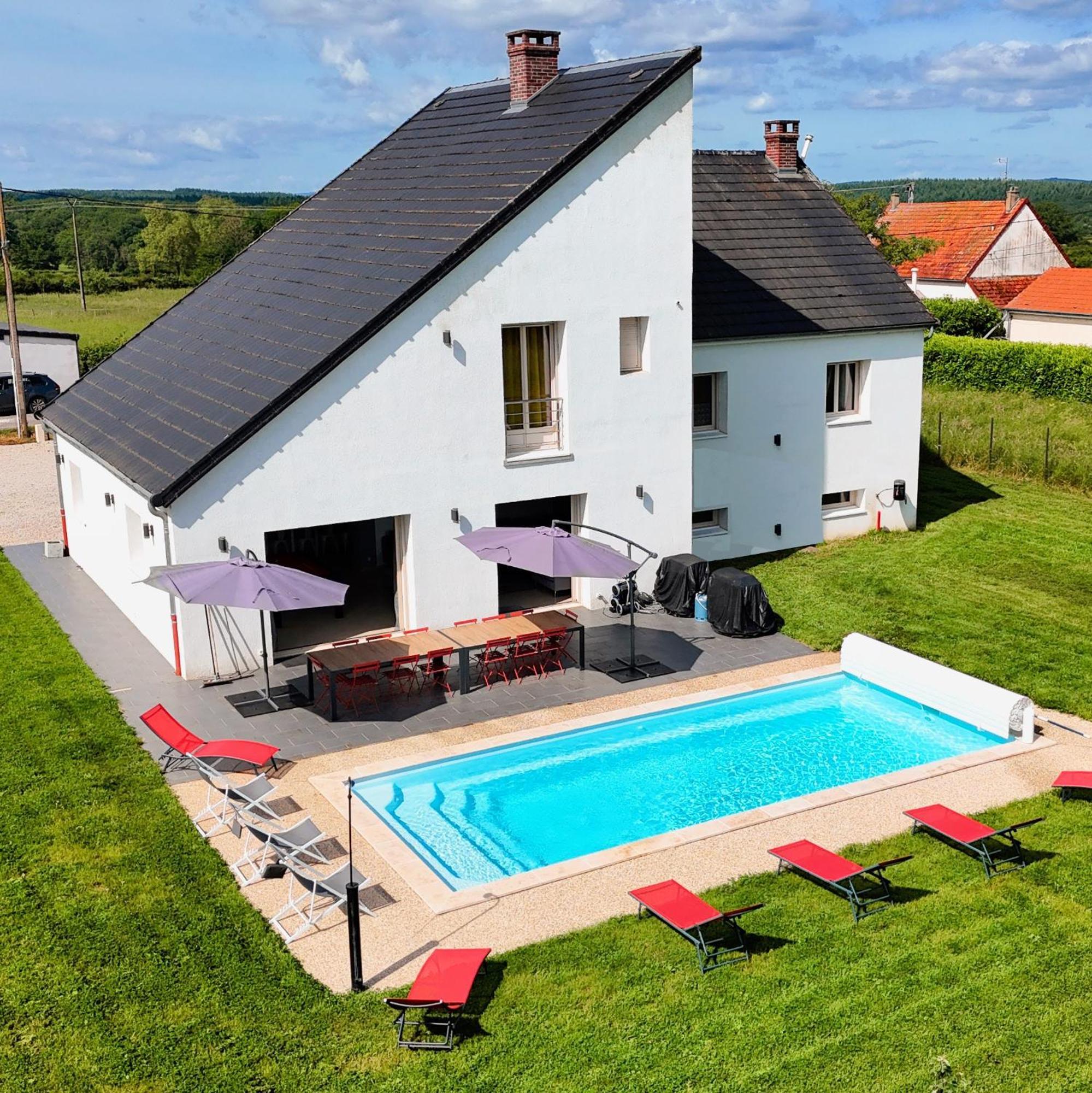 Les Retrouvailles Des Ducs By Vindihouses - Piscine Chauffe Toute L'Annee - Billard Magnien Eksteriør bilde